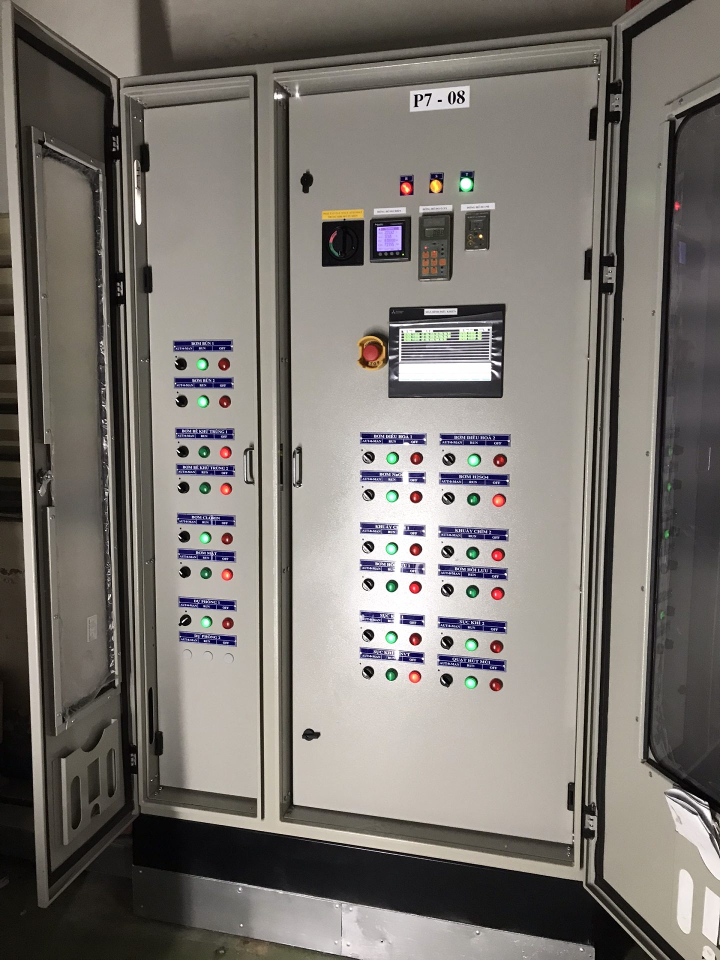 tủ điều khiển plc hmi