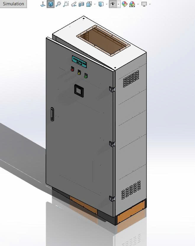 tủ điện phân phối 400A 4P 1700x800x400x1.5 mm cánh ngoài