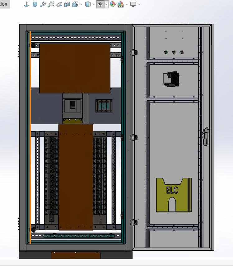 tủ điện phân phối 400A 4P 1700x800x400x1.5 mm trong thiết bị