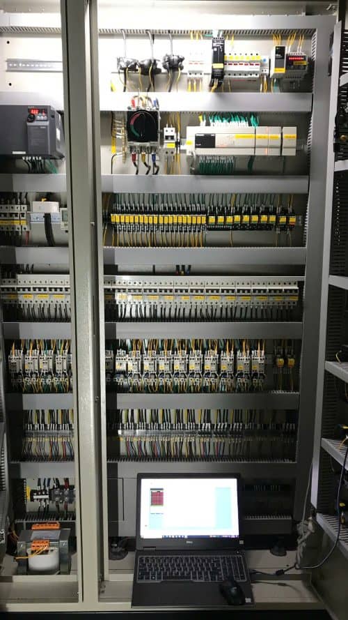 tủ điều khiển plc mitsubishi fx 3u điều khiển bơm PID