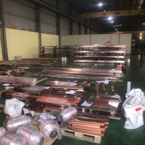 thanh cái đồng H10 x W80 x D4000 mm