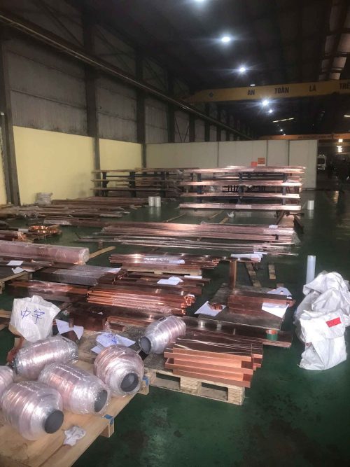 thanh cái đồng H10 x W80 x D4000 mm